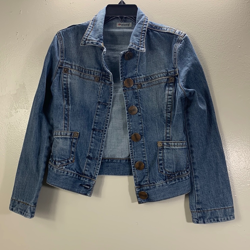 Vitamina jeans concept products blue jean jacket size S